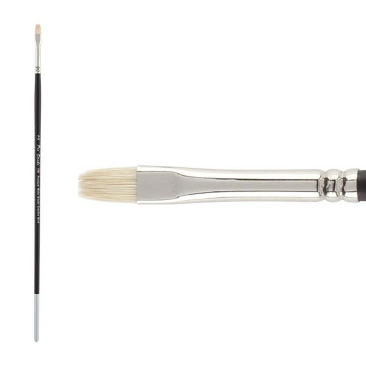 Creative Mark Pro Stroke Premium White Chungking Hog Bristle Artist Paint Brush - Bright - Natural Bristle Brush w/ Great Control Suitable for Oils, Watercolors, Acrylics, Alkyds, Caseins
